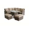 Maze Rattan Garden FurnitureÂ Richmond Tuscany Corner Bench Set with Rising Table