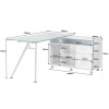 Alphason Office Furniture Augusta Glass Computer Desk