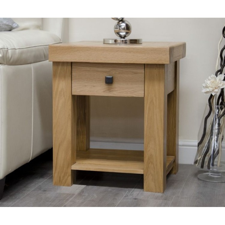 Bordeaux Solid Oak Furniture Lamp Table