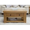 Bordeaux Solid Oak Furniture Coffee Table With Drawers RG93X2CT