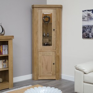 Bordeaux Solid Oak Furniture Corner Display Unit Bordeaux Solid Oak Furniture Corner Display Unit RG9CORDU