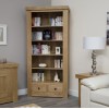 Bordeaux Solid Oak Furniture Large Bookcase With Drawers RG9LBC+D