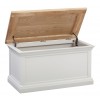 Cotswold Solid Oak Cream Painted Furniture Blanket Box