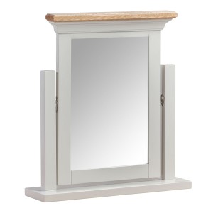 Cotswold Solid Oak Cream Painted Furniture Vanity Dressing Table Mirror Cotswold Solid Oak Cream Painted Furniture Vanity Dressing Table Mirror