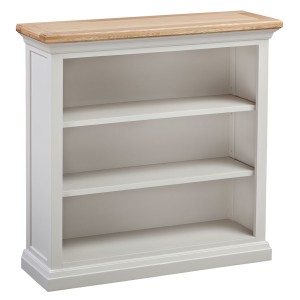 Cotswold Solid Oak Cream Painted Furniture Small 2 Shelf Bookcase Cotswold Solid Oak Cream Painted Furniture Small 2 Shelf Bookcase