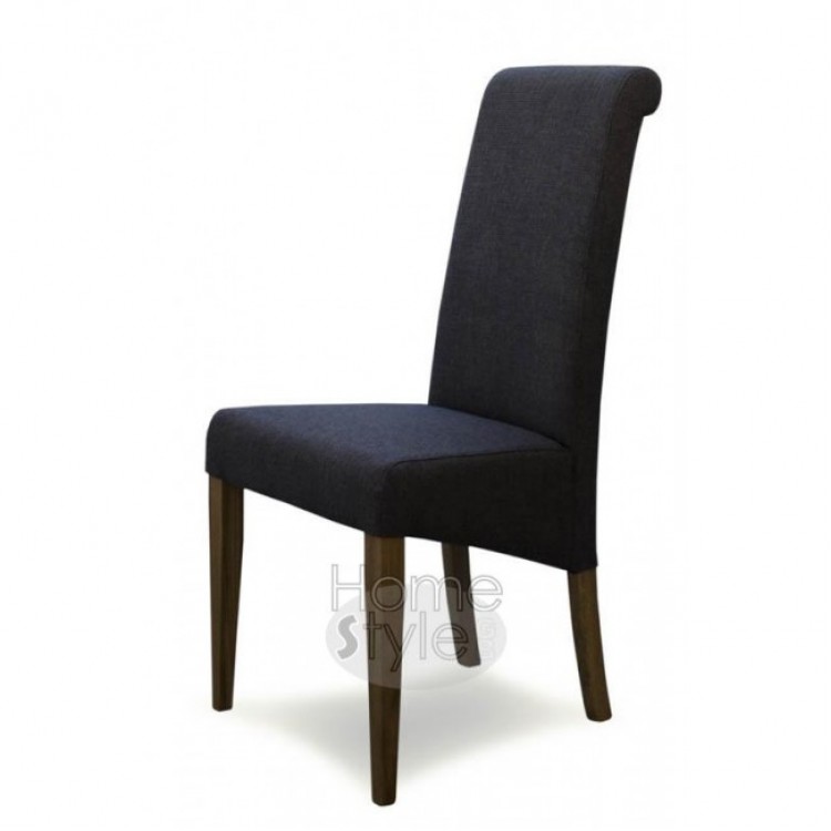Homestyle Opus Oak Furniture Italia Brown Fabric Chair (Pair)