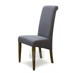 Homestyle Opus Oak Furniture Italia Grey Fabric Chair (Pair) Homestyle Opus Oak Furniture Italia Grey Fabric Chair (Pair)