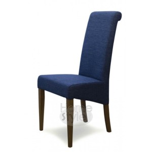 Homestyle Opus Oak Furniture Italia Blue Fabric Chair (Pair)