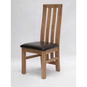 Homestyle Opus Oak Furniture Paris Bicast Leather Dining Chair (Pair) Homestyle Opus Oak Furniture Paris Bicast Leather Dining Chair (Pair)