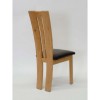 Opus Oak Furniture Venezia Bycast Leather Dining Chair Pair