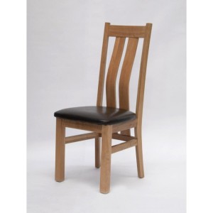 Homestyle Opus Oak Furniture Maria Bicast Leather Dining Chair (Pair) Homestyle Opus Oak Furniture Maria Bicast Leather Dining Chair (Pair)