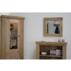 Lyon Living Room Furniture Large Light Oak Rect. Wall Mirror 60cm