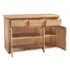 Moderna Solid Oak Furniture Large 3 Door 3 Drawer Sideboard