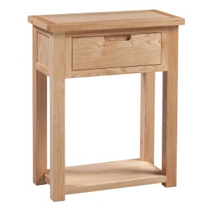 Moderna Solid Oak Furniture Small 1 Drawer Console Table Moderna Solid Oak Furniture Small 1 Drawer Console Table