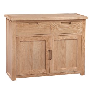 Moderna Solid Oak Furniture Small 2 Door 2 Drawer Sideboard Moderna Solid Oak Furniture Small 2 Door 2 Drawer Sideboard