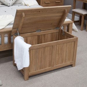 Opus Solid Oak Furniture Blanket Box Opus Solid Oak Furniture Blanket Box