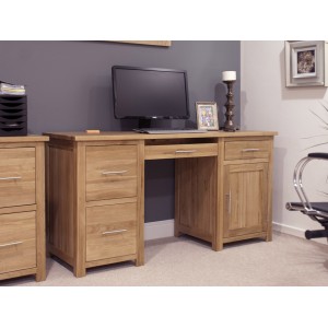 Opus Solid Oak Furniture Large Computer Desk Opus Solid Oak Furniture Large Computer Desk