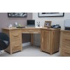 Opus Solid Oak Furniture Corner Office Desk Package 