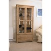 Opus Solid Oak Furniture Glass Display Cabinet