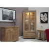 Opus Solid Oak Furniture Glass Display Cabinet