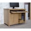 Opus Solid Oak Furniture Hideaway Computer Desk