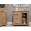 Opus Solid Oak Furniture Small Glazed Chest