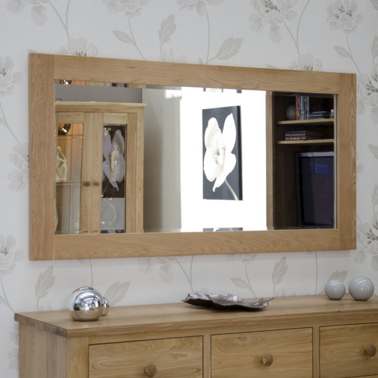 Opus Solid Oak Furniture 1500 x 750mm Wall Mirror