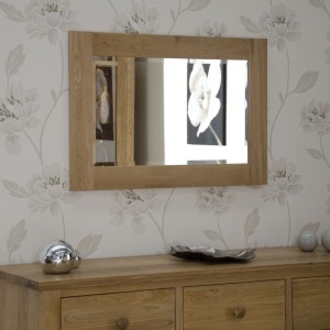 Opus Solid Oak Furniture 900 x 600mm Wall Mirror Opus Solid Oak Furniture 900 x 600mm Wall Mirror