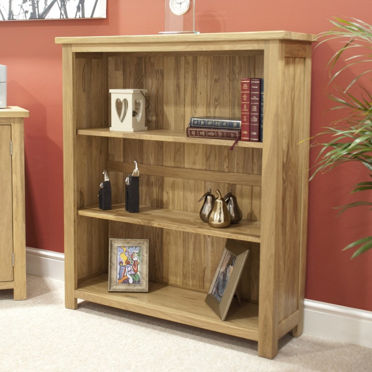 Opus Solid Oak Furniture Small Bookcase