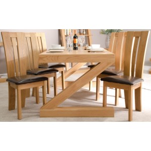 Z Solid Oak Furniture 6ft x 3ft Dining Table Z Solid Oak Furniture 6ft x 3ft Dining Table