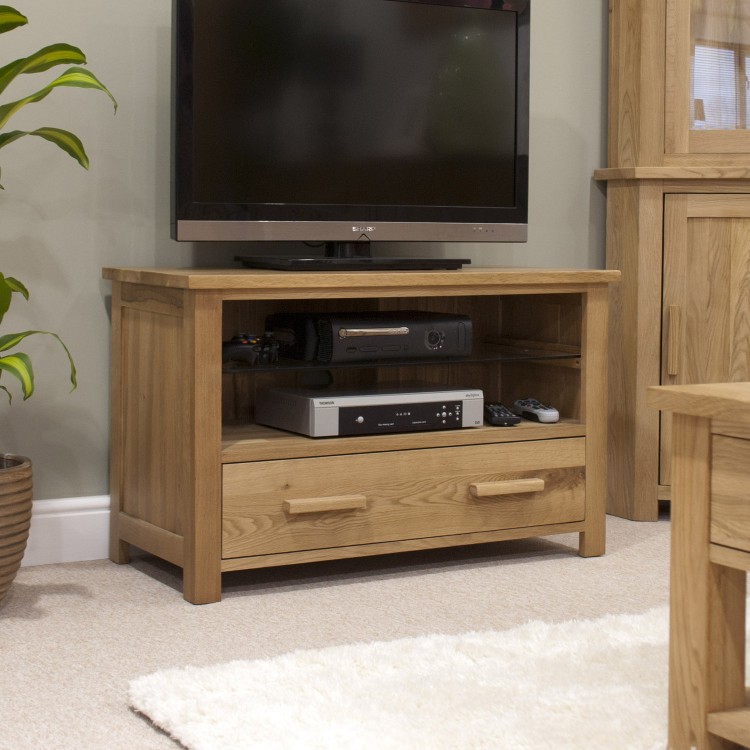 Opus Solid Oak Furniture TV Unit