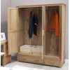 Opus Solid Oak Furniture Triple Wardrobe