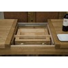 Deluxe Solid Oak Furniture Large Extending 6-10 Seater Table