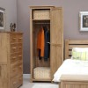 Opus Solid Oak Furniture Single Wardrobe