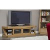 Z Solid Oak Furniture Glazed TV Unit