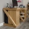 Z Solid Oak Furniture Large Computer Desk