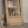 Z Solid Oak Furniture Narrow Bookcase