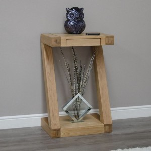 Z Solid Oak Furniture Small Console Table Z Solid Oak Furniture Small Console Table