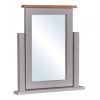 Diamond Oak Top Grey Painted Furniture Dressing Table Mirror