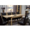 Opus Solid Oak Furniture 220cm Extending Dining Room Table