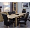 Opus Solid Oak Furniture 220cm Extending Dining Room Table