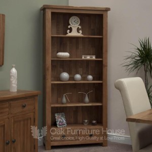 Rustic Solid Oak Furniture Large Bookcase Rustic Solid Oak Furniture Large Bookcase