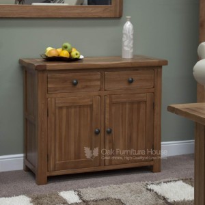 Rustic Solid Oak Furniture Small Sideboard Rustic Solid Oak Furniture Small Sideboard