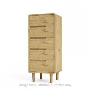 Scandic Solid Oak Furniture 5 Drawer Chest Scandic Solid Oak Furniture 5 Drawer Chest