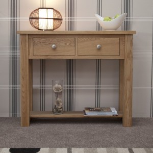 Torino Solid Oak Furniture Console Table Torino Solid Oak Furniture Console Table