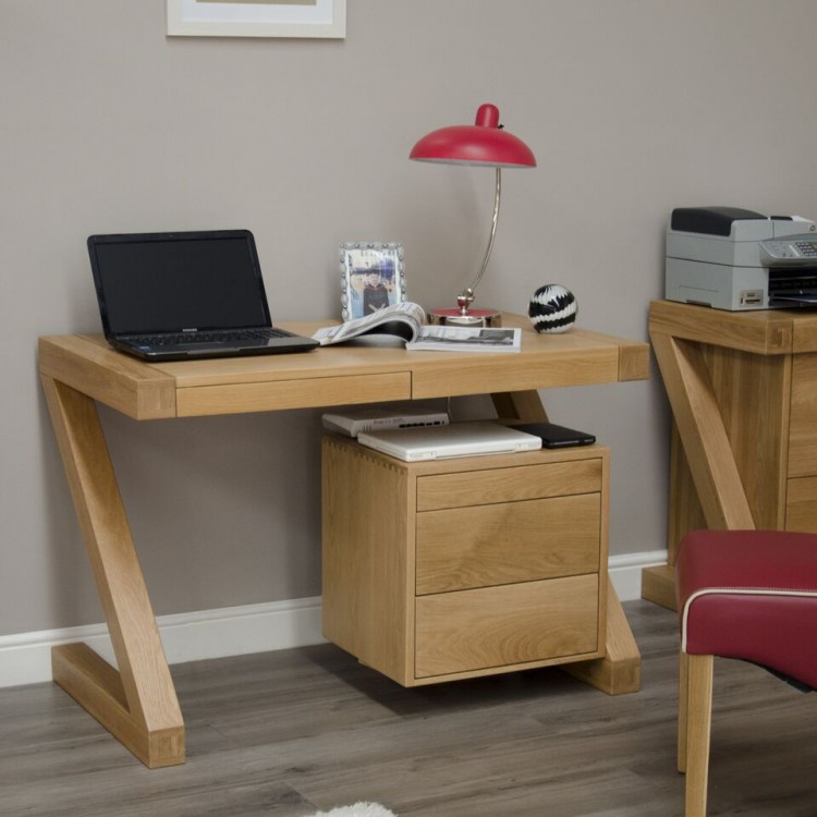 Z Solid Oak Furniture Small Computer Desk