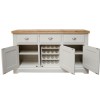 Deluxe  Solid Oak Grey Painted Furniture Large Sideboard