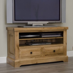 Deluxe Solid Oak Furniture TV Cabinet