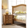 Canterbury Wax Oak Furniture 3 Drawer Bedside