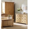 Canterbury Wax Oak Furniture Double Wardrobe